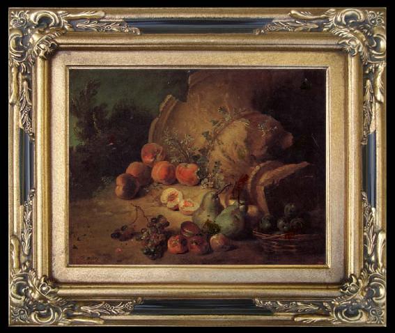 framed  Jean Baptiste Oudry Still Life with Fruit, Ta015